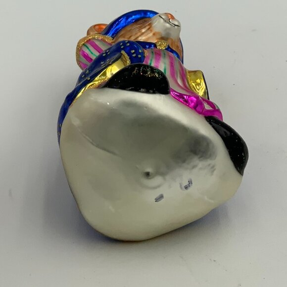 Vintage Christopher Radko Mouse Magic Merlin Glass Retired Christmas Ornament - Picture 6 of 6